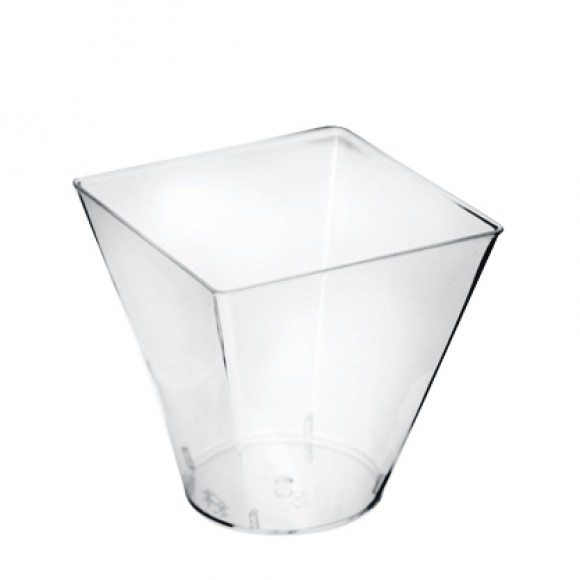 Квадратна чаша с кръгло дъно - 240мл. 10бр.